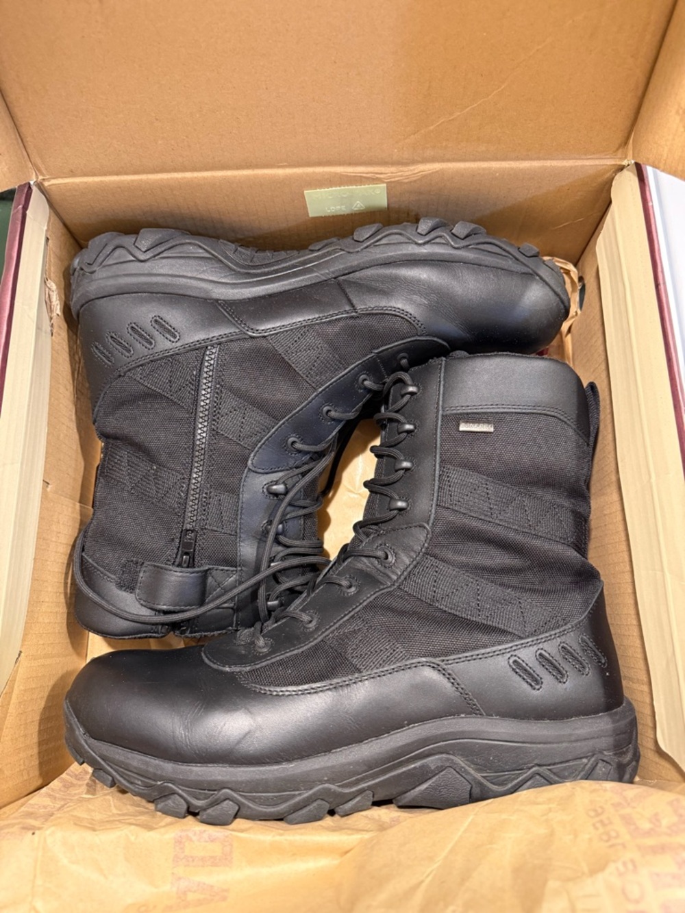 RedHead RCT Warrior Black Men's Tactical Lace-Up Side-Zip Duty Boots